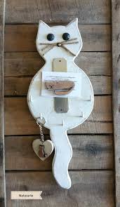 Keyhanger Cat With Cat Magnet Wood Crafts Wooden Crafts Wood Projects