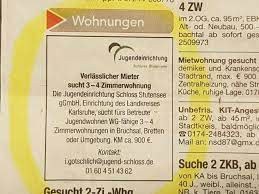 Wenn schließlich eine passende wohnung zur miete gefunden und. 3 4 Zimmer Wohnungen In Bretten Bruchsal Oder Umgebung Furs Betreute Jugendwohnen Gesucht Jugendeinrichtung Schloss Stutensee Hilfe Fur Junge Menschen