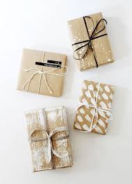 This clever wrapping idea is a lot of fun to make, at least for those of us who like carving and playing with ink pads. Four Diy Gift Wrap Ideas Almost Makes Perfect Creative Gift Wrapping Gifts Gift Wrapping Inspiration