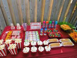 Concession Stand Backyard Drive In Birthday Party Www Theweddingplanners Ca Sports Themed Party Birthday Parties Concession Stand