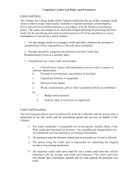 Employee credit card acknowledgement form. Corporate Credit Card Policy And Procedures