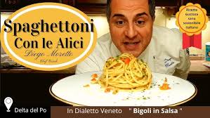 Spaghetti con pesce palombo