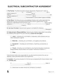Download full electrical wiring residential pdf in pdf and epub formats for free. Free Electrical Subcontractor Agreement Template Pdf Word Eforms