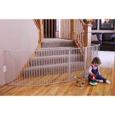 Regalo 192 Inch Super Wide Adjustable Baby Gate And Play Yard 4 In 1 Includes 4 Pack Of Wall Mounts White Walmart Com Baby Gates Kids Gate Baby Proofing