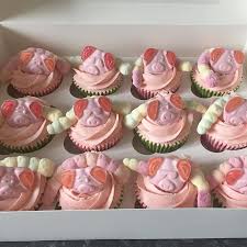 Percy Pig Colin Caterpillar Cupcakes For Elliegloverr S Birthday Today I Hope You Have Had A Lovely Day Enjoy Your Percy Pig Mini Cupcakes Girl Birthday