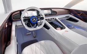 Download Wallpapers 2018 Vision Mercedes Maybach Ultimate Luxury 4k Interior Front Panel Inside View Luxurious White Interior Electric Crossover Mercede Mercedes Maybach Mercedes Benz Maybach Mercedes A Class Interior