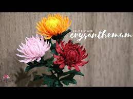 Diy How To Make Felt Chrysanthemum Flower Bunga Krisan Dari Kain Flanel Youtube Felt Flowers Felt Flowers Diy Felt Roses