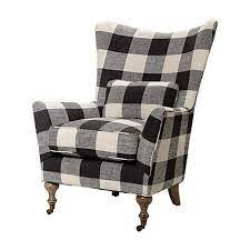 buffalo check upholstered chair black and white buffalo plaid fabric upholsteredchair fauteuil