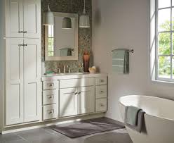 Makeup vanity table with lighted mirror. Briarwood Cottage 96 W X 21 D Birch Glacier Vanity With Linen Cabinet And Mirror At Menards