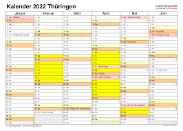 Kalender thüringen 2021 passend auf eine seite ausdrucken. Kalender 2022 Thuringen Ferien Feiertage Pdf Vorlagen