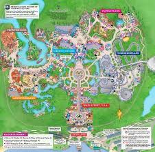 Magic Kingdom E Suas Atracoes Disney World Map Disney Map Disney World Magic Kingdom