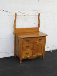Late 1800s Solid Oak Small Wash Stand Dresser 8691 Wash Stand Antique Wash Stand Solid Oak