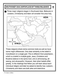 religions of southwest asia birthplace of three religions compare contrast