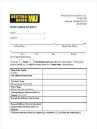 blank money order western union