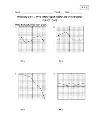 Carefully graph each of the following. Worksheet Writing Equations Of Piecewise Functions Fill Online Printable Fillable Blank Pdffiller