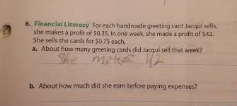 The owner of a card shop will have connections. For Each Handmade Greeting Card Jacqui Sells She Makes A Profit Of 0 35 In One Week She Made A Brainly Com