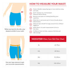 What size belt to buy? Maskateer Store Size Charts