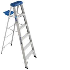 werner 6 ft. aluminum step ladder with