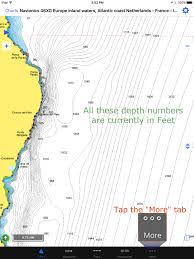 how to change the depth measurement unit on navionics charts