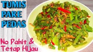 Resep tumis pare teri nikmat tanpa rasa pahit. Resep Tumis Pare Pedas Youtube