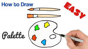 Maybe you would like to learn more about one of these? How To Draw Paint Palette Art Supplies Drawing For Kids Youtube