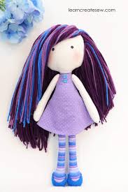 Free sewing easy printable rag doll patterns. Rag Doll Learncreatesew