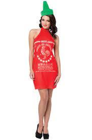 Adult Sriracha Hot Sauce Bottle Dress Costume Gc4626 For Sale Online Ebay
