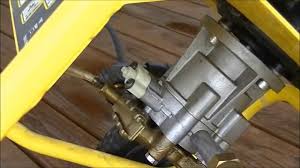 A stuck unloader valve also can cause low pressure at the nozzle. Karcher 2200 Ib Pressure Washer Bypass Valve Repair Replace Youtube