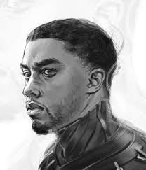 Drawing black panther x chadwick boseman | tutorial for beginners. Artstation The Black Panther Portrait Chadwick Boseman Mike Capprotti