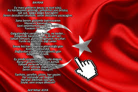 Bayrak şiiri gönderde cansız bir bayrak olmaz canına o canı veren kandır! Arif Nihat AsyaÊ¹dan Bayrak Siiri Haberi
