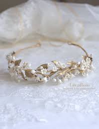 Lily Of The Valley Headpiece Corona De Lirios De Los Valles Style 623 With Images Gold Bridal Headpiece Bridal Headpieces Bridal Wreath