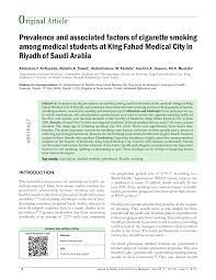Outlook.com has added the concept of email address aliases. Prevalence And Associated Factors Of Cigarette Smoking Among Medical Students At King Fahad Medical City In Riyadh Of Saudi Arabia Topic Of Research Paper In Clinical Medicine Download Scholarly Article Pdf