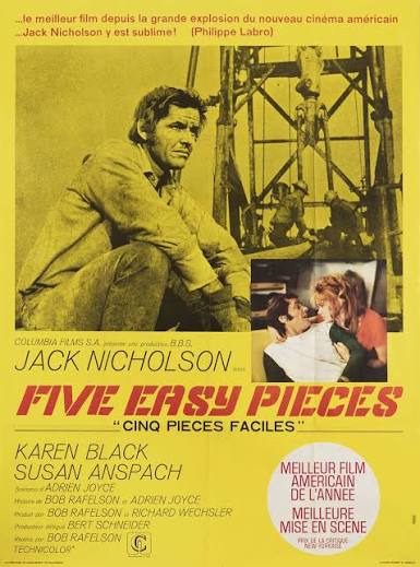 Five Easy Pieces Original 1970 French Grande Movie Poster