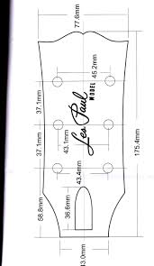 Gibson Headstock Dimensions Images In 2019 Gibson Guitars
