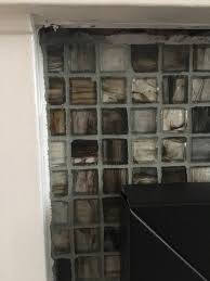 Glass mosaic tile fireplace surround. Advice Needed Painting Glass Mosaic Tile Fireplace Surround