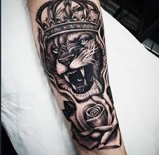4 celebrities with lion tattoos. 50 Lion With Crown Tattoo Designs For Men Royal Ink Ideas