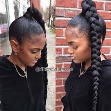 23 New Ways To Wear A Weave Ponytail Stayglam Side Braid Ponytail Sleek Braided Ponytail Weave Ponytail Hairstyles