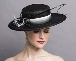 New Handblocked Parasisal Straw Halo Hat Kentucky Derby Etsy Wide Brim Hat Boater Hat Brim Hat