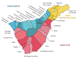 Provincia tenerife 92 x 120 cm mapa provincial tenerife. File Municipios Y Zonas De Tenerife Svg Wikimedia Commons