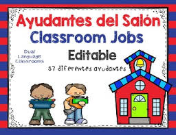 Students maintain their native language while adding another language, and they develop pride in their own culture while developing an. Classroom Jobs Dual Language Worksheets Teaching Resources Tpt
