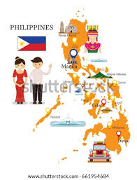 This map shows cities, towns, roads and railroads in philippines. Shutterstock Puzzlepix