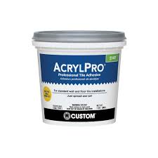 Custom Building Products Acrylpro 1 Qt Ceramic Tile Adhesive Arl4000qt The Home Depot