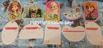 Diposting oleh unknown di 11.59. Kartu Undangan Ultah Frozen Solusi Bayi