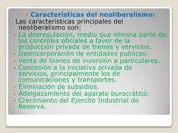 Las características del derecho interno paulatinamente van modificándose. Caracteristicas Neoliberalismo Cuadro Comparativo