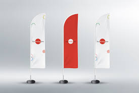 Publicity Is An Essential Part That Leads Things To The Highest Level To Be Salient And Proficient In The Field Of Grap Feather Flags Mockup Psd Mockup Design
