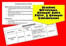 Percent Application Sales Flyer Project Sale Flyer Flyer Student Created