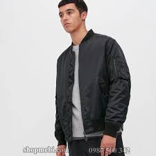 Áo khoác bomber nam Uniqlo Nhật Bản 2022 MA-1 449629