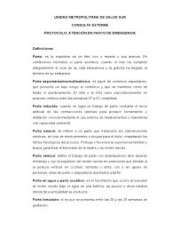 Protocolo Parto Pdf Parto El Embarazo