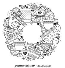Look no more, as we are known as the hub for kids activities for all ages. Coloring Pages Adult Cups Tea Coffeeflowers Stock Illustration 386653660