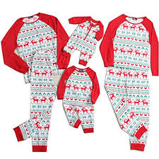 Popreal Reindeer Print Family Matching Clothes Long Sleeve
